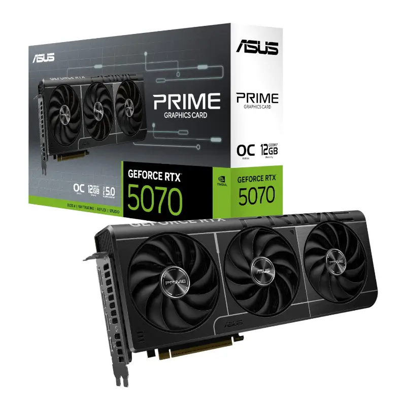 Picture of ASUS GeForce RTX 5070 Prime OC 12GB GDDR7 PCIe 5.0 Graphics Card