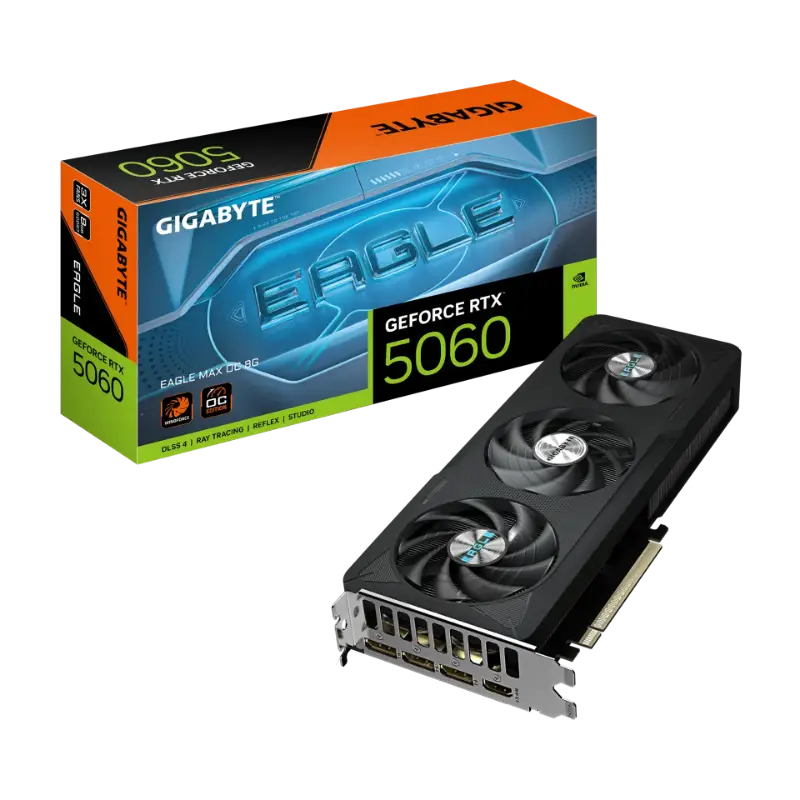 Picture of Gigabyte GeForce RTX 5060 Ti EAGLE MAX OC 8GB 9VN506TEX8-00-G10