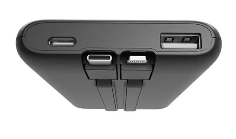 Picture of Gembird 20W Fast Charging Power Bank PB10-PD20-LCD-01 10000mAh Integrated Cables Black